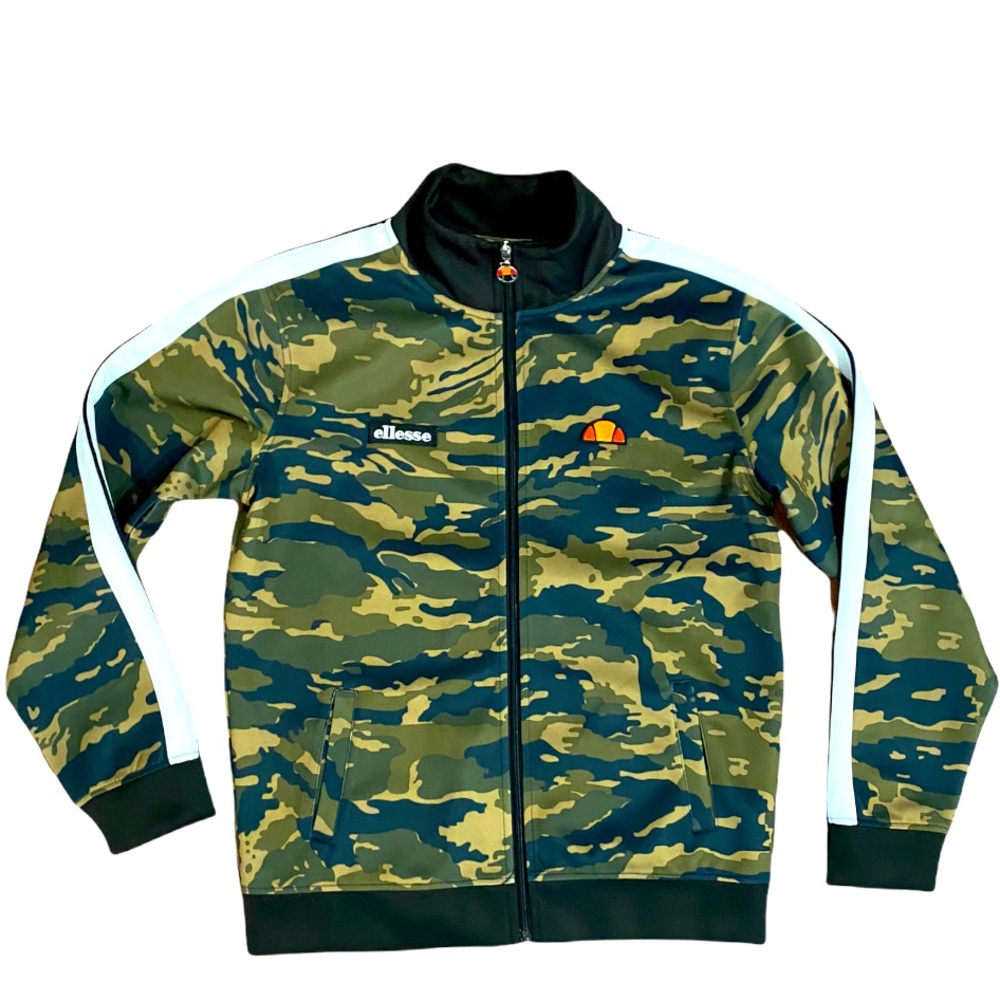 Vintage Ellesse Camouflage Track Jacket Sz S